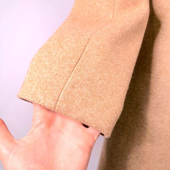 Calvin Klein Women's Camel Single Breasted Peacoat Jacket - Picture 6 of 12